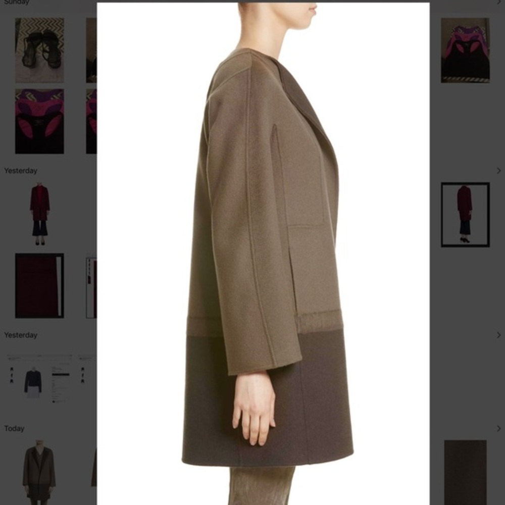 NWOT LAFAYETTE 148 NY Cashmere / Wool Long Coat - Picture 5 of 8
